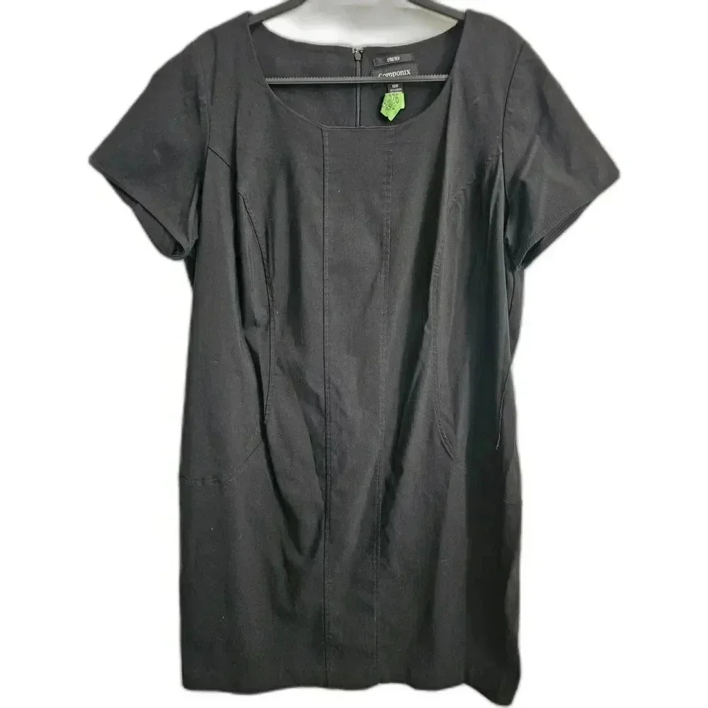 Componix Black Shift Dress 16W
